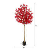 6' Autumn Maple Artificial Fall Tree