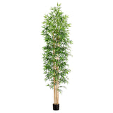 10' Artificial Bamboo Tree with Real Bamboo Trunks