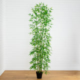 10' Artificial Green Bamboo Tree