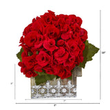 10” Begonia Plant in Hanging Floral Design House Planter