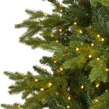 10' Belgium Fir “Natural Look” Artificial Christmas Tree with 1050 Clear LED Lights