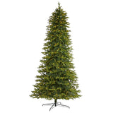 10' Belgium Fir “Natural Look” Artificial Christmas Tree with 1050 Clear LED Lights