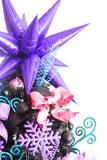 10' Black Artificial Christmas Tree with 950 Clear LED Lights and 3056 Tips