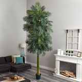 10' Double Stalk Golden Cane Artificial Palm Tree