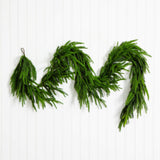 10' Artificial Real Touch Norfolk Island Pine Garland with Natural Look