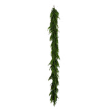 10' Artificial Real Touch Norfolk Island Pine Garland with Natural Look