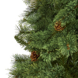 10' White Mountain Pine Artificial Christmas Tree with 1875 Bendable Branches