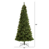 10' White Mountain Pine Artificial Christmas Tree with 1875 Bendable Branches