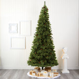 10' White Mountain Pine Artificial Christmas Tree with 1875 Bendable Branches
