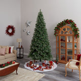 10' Wisconsin Slim Snow Tip Pine Artificial Christmas Tree with 1652 Bendable Branches