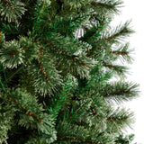10' Wisconsin Slim Snow Tip Pine Artificial Christmas Tree with 1652 Bendable Branches