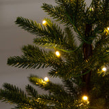 1.5' Pre-Lit Artificial Mini Christmas Tree in Basket with 20 Warm White LED Lights