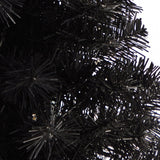 2' Black Artificial Christmas Tree with 35 LED Lights and 72 Bendable Branches