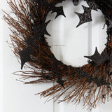 26" Halloween Bats Twig Wreath
