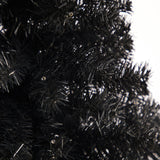 3' Black Artificial Christmas Tree with 50 LED Lights and 118 Bendable Branches