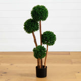 3' Boxwood Topiary Tree UV Resistant (Indoor/Outdoor)