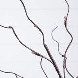 3' 5' 6' Artificial Brown Birch Trees with Warm White LED Lights - Set of 3