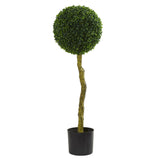 3.5' Boxwood Artificial Topiary Tree UV Resistant (Indoor/Outdoor)