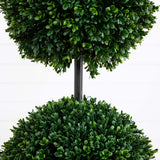 3.5' Boxwood Double Ball Artificial Topiary Tree UV Resistant (Indoor/Outdoor)