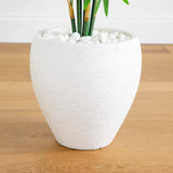 4' Areca Artificial Palm Tree in White Planter