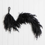 4' Artificial Real Touch Halloween Black Norfolk Island Pine Garland with Natural Look