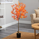 4' Autumn Maple Artificial Tree