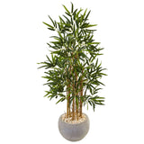 4' Beige Bamboo Artificial Tree in Sand Colored Bowl