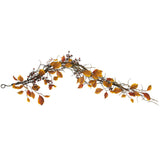 4' Fall Foliage, Berries  and Twig Artificial Garland