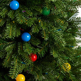 4' Montana Mountain Fir Multi Color Artificial Christmas Tree
