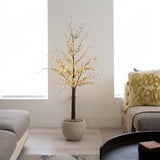 4' Pre-Lit Artificial Twig Tree with 240 Warm White LED Lights