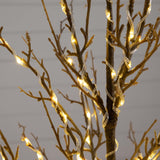 4' Pre-Lit Artificial Twig Tree with 240 Warm White LED Lights