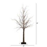 4' Pre-Lit Artificial Twig Tree with 240 Warm White LED Lights