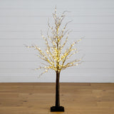 4' Pre-Lit Artificial Twig Tree with 240 Warm White LED Lights