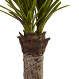 4' Yucca Tree in White Tower Planter