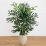4.5' Areca Palm Artificial Tree in Sand Colored Planter