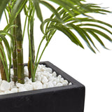 4.5' Areca Palm Tree with Black Wash Planter UV Resistant (Indoor/Outdoor)