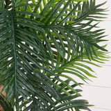 5' Areca Palm Artificial Tree in Slate Finished Planter (Real Touch)