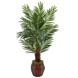 5' Areca Palm Tree in Weave Planter