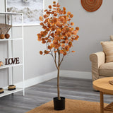 5' Autumn Eucalyptus Artificial Tree