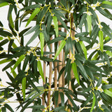 5' Bamboo Tree in Gray Cylinder Planter