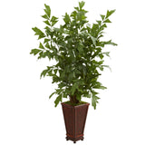 5' Fishtail Artificial Palm Tree in Decorative Planter