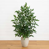 5' Fishtail Palm Artificial Tree in Sand Colored Planter