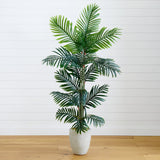 5' Paradise Palm Artificial Tree in Sand Colored Planter