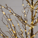 5' Pre-Lit Artificial Twig Tree with 360 Warm White LED Lights