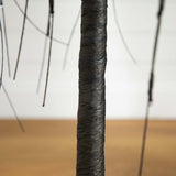5' Pre-Lit Halloween Black Willow Artificial Fall Tree with 144 Orange & Purple LED Lights