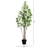 6' Artificial Dogwood Tree