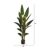 6' Bird of Paradise Artificial Plant