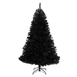 6' Black Artificial Christmas Tree with 400 Clear LED Lights and 1036 Tips