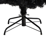 6' Black Artificial Christmas Tree with 400 Clear LED Lights and 1036 Tips