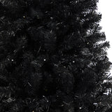 6' Black Artificial Christmas Tree with 400 Clear LED Lights and 1036 Tips